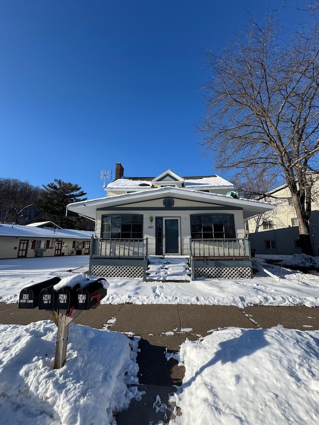 view of front of house with a porch