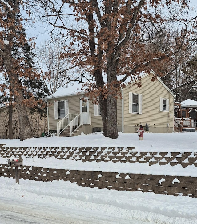 view of front of home