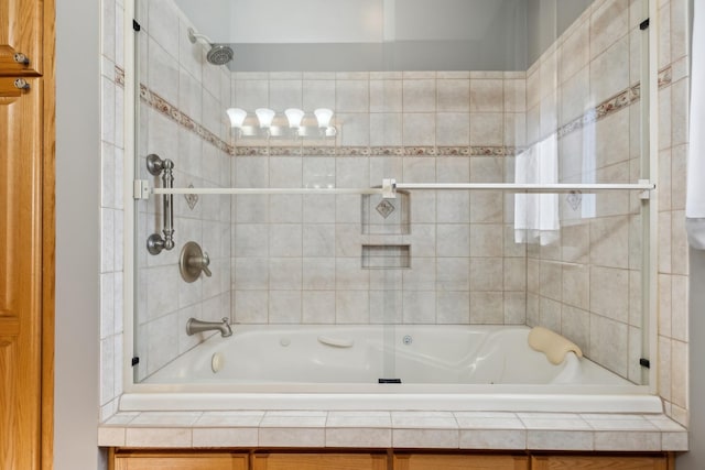 full bathroom with shower / washtub combination