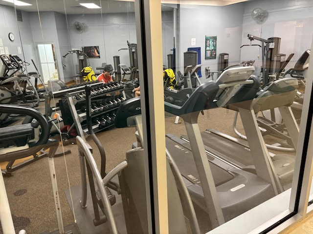 view of workout area