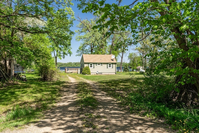 view of dirt / gravel road