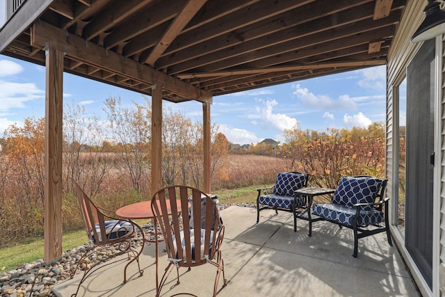 view of patio / terrace featuring outdoor dining space