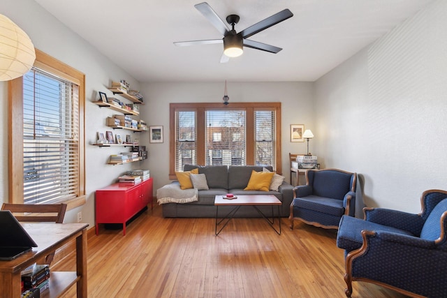 2701 Harriet Ave Unit 200, Minneapolis, MN 55408 - living room with healthy amount of natural light, light wood-style flooring, and a ceiling fan