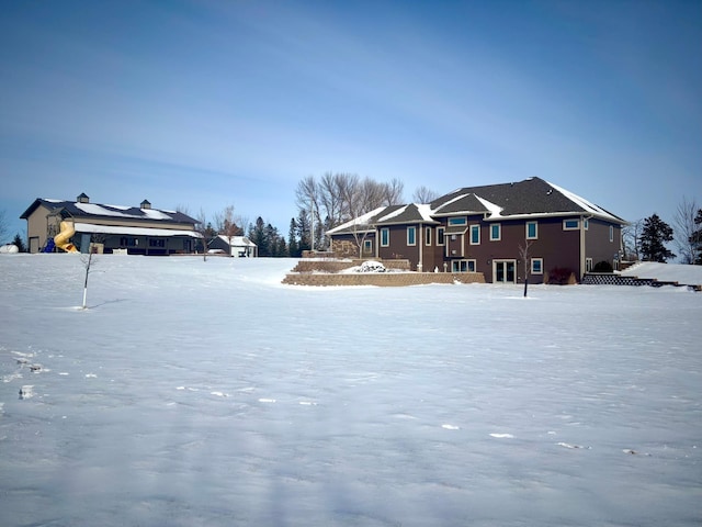 view of snowy yard