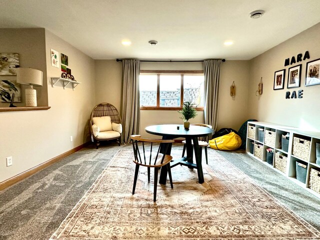 13943 Sundberg Ave, Graham Lakes Twp, MN 56131 - carpeted dining area with recessed lighting