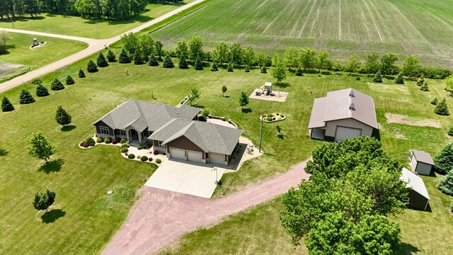 13943 Sundberg Ave, Graham Lakes Twp, MN 56131 - overview of rural landscape with large plots for crops
