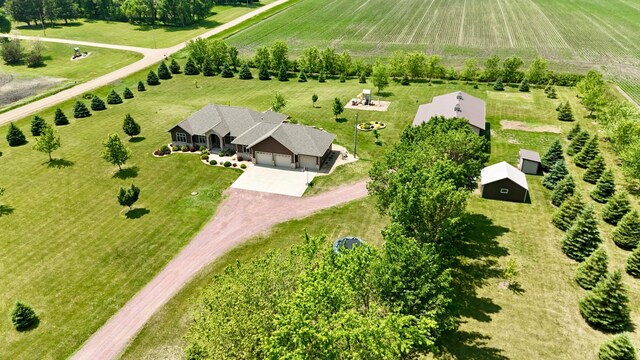 13943 Sundberg Ave, Graham Lakes Twp, MN 56131 - aerial view of sparsely populated area featuring large plots for crops