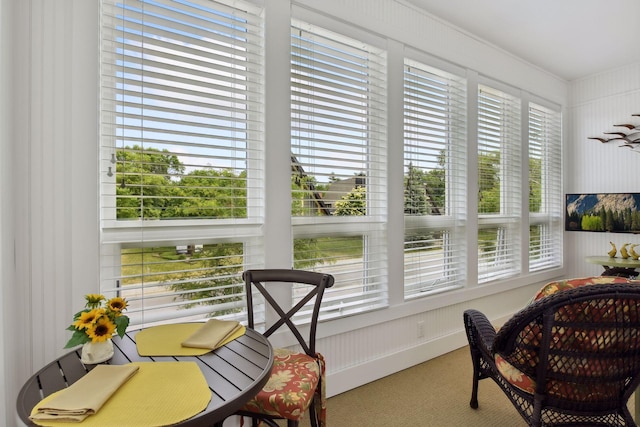 view of sunroom / solarium