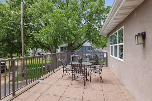 view of patio / terrace featuring outdoor dining space