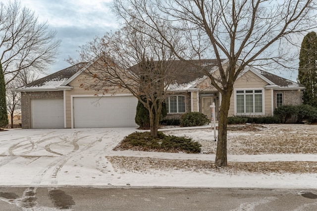 ranch-style house with a garage