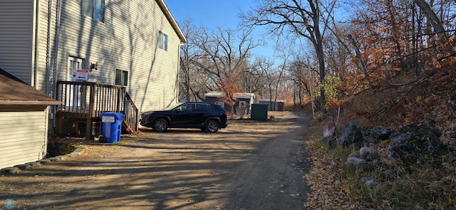 view of street with driveway