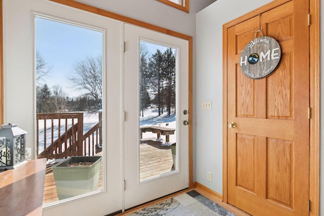 doorway with a wealth of natural light