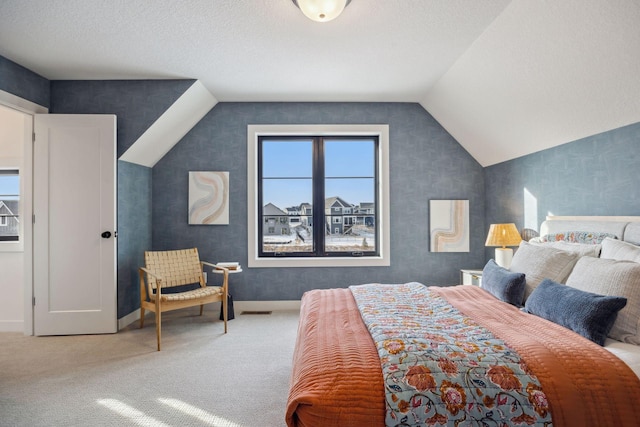 4718 Ordell Trl N, Stillwater, MN 55082 - carpeted bedroom featuring vaulted ceiling and baseboards