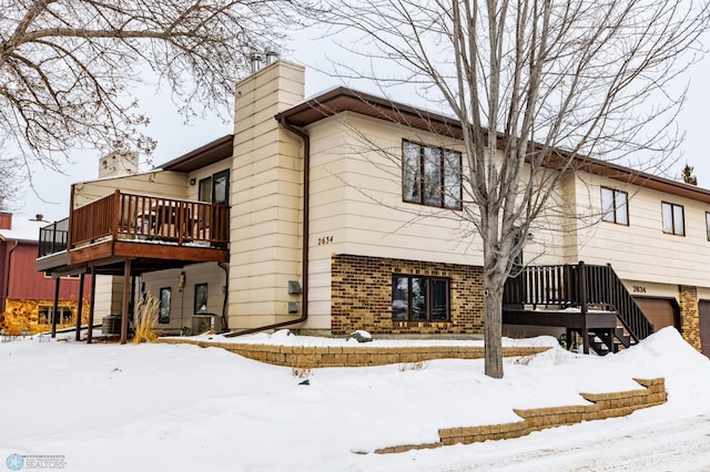 exterior space featuring a deck