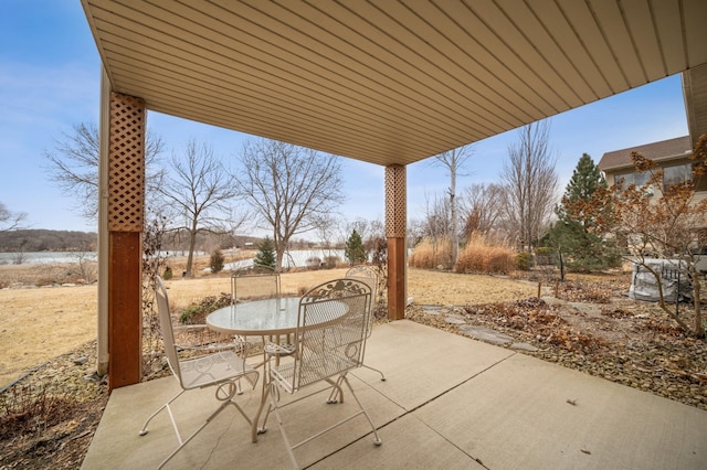 view of patio / terrace featuring outdoor dining space