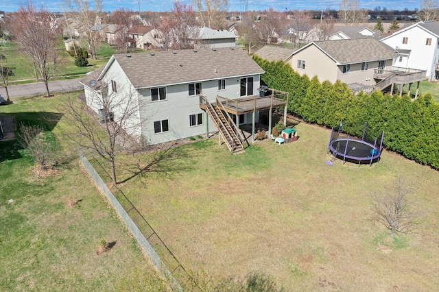 aerial view featuring a residential view