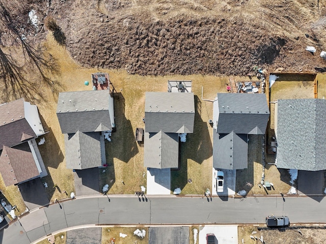 aerial view featuring a residential view