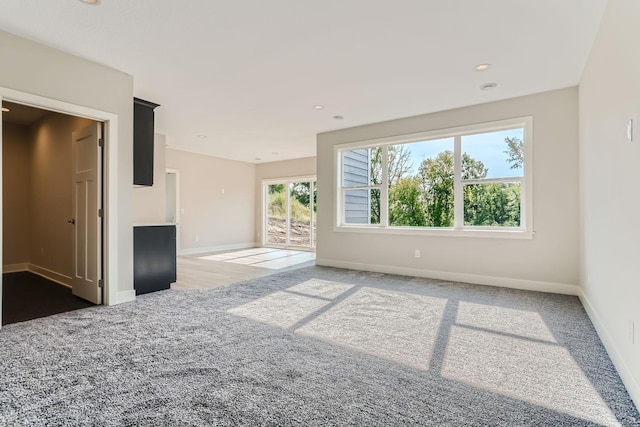 spare room with carpet floors