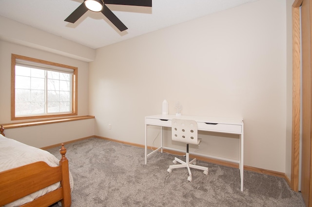 8075 211th Ave NW, Nowthen, MN 55330 - carpeted bedroom with baseboards and ceiling fan