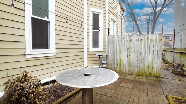 view of patio / terrace with fence