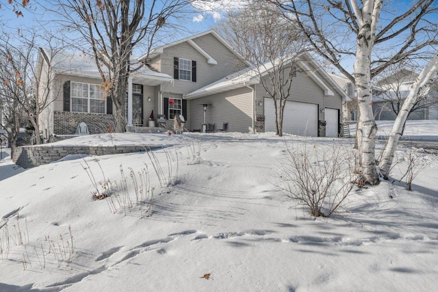 view of front of property with an attached garage