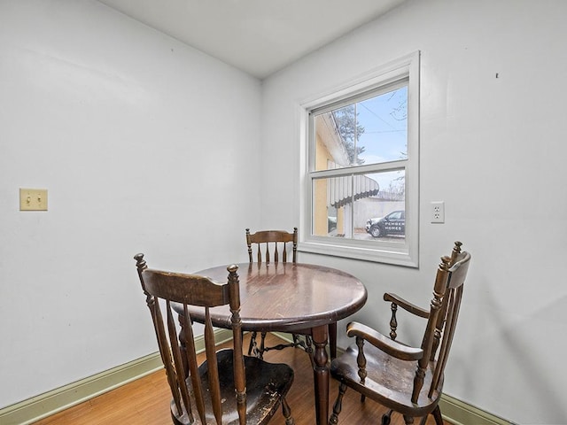 230 Mcleod Ave W, Winsted, MN 55395 - dining room with baseboards and light wood-style floors