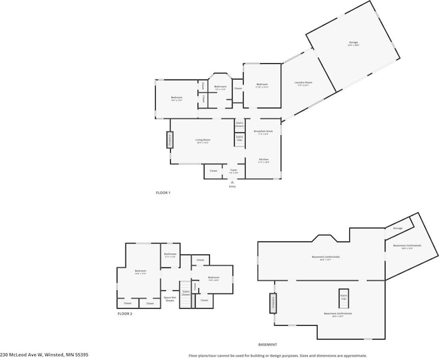 230 Mcleod Ave W, Winsted, MN 55395 - property floor plan