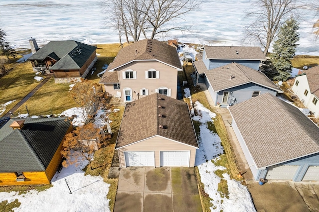 drone / aerial view featuring a residential view