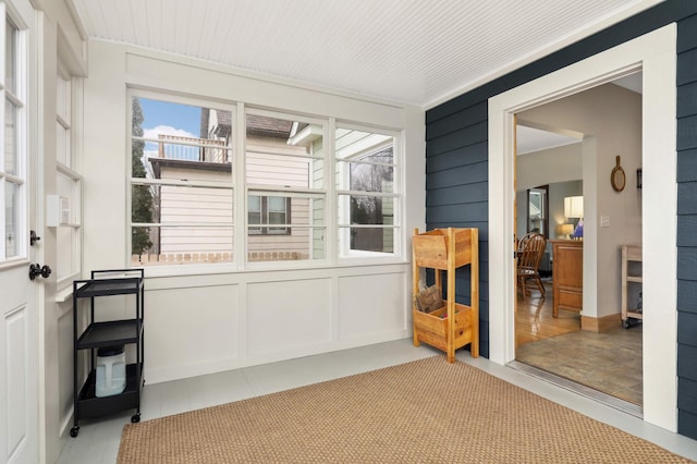 view of sunroom / solarium