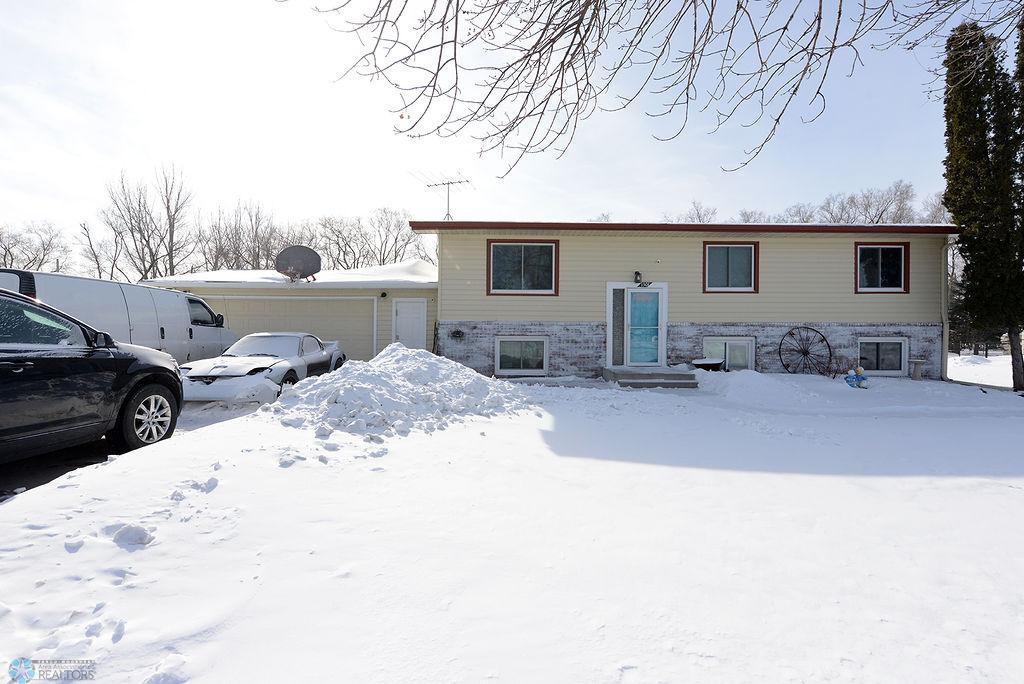 bi-level home with a garage