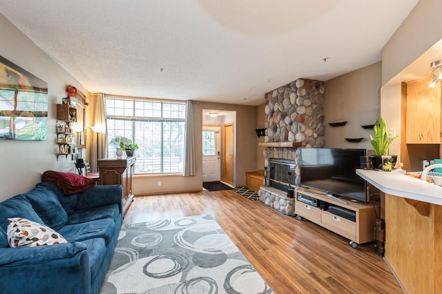 2752 Autumnwood Ln, Minnetonka, MN 55305 - living room with light wood finished floors and a fireplace