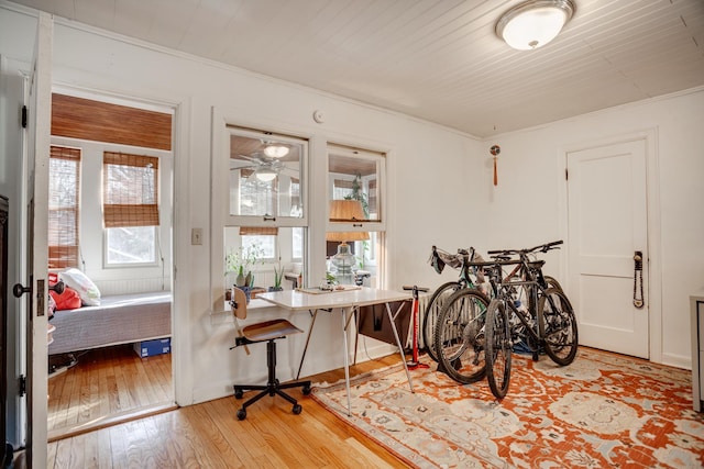 interior space with light wood-style floors