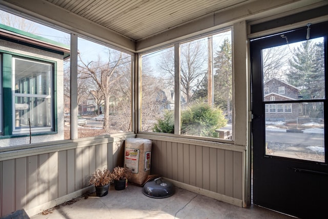 view of sunroom