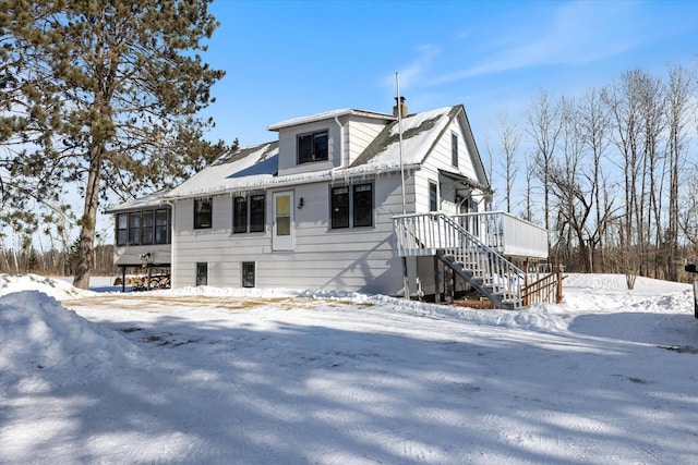 view of front of home