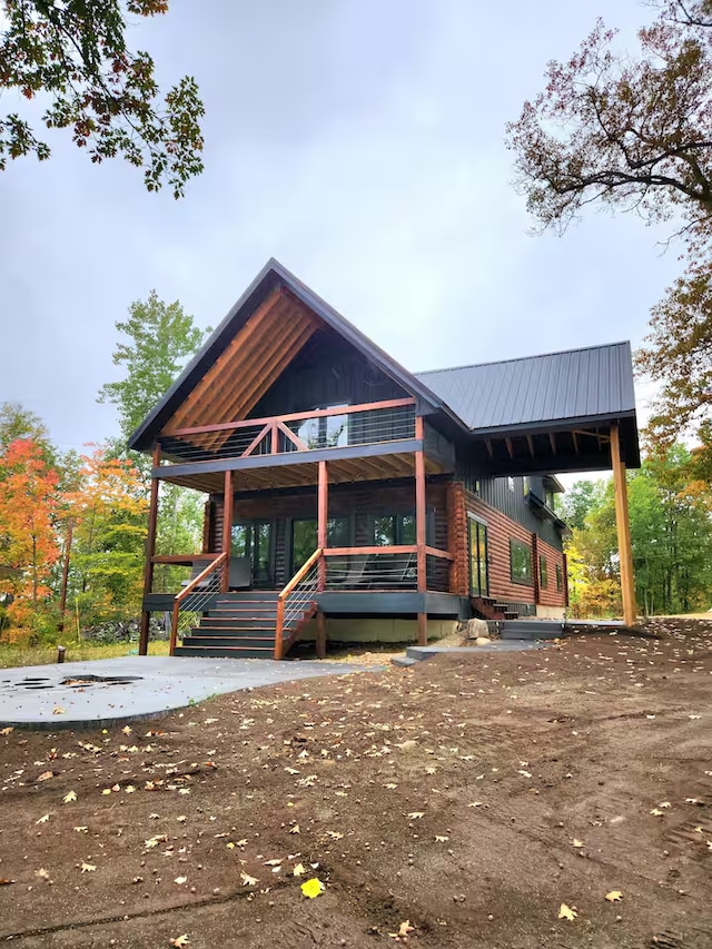 exterior space with a porch