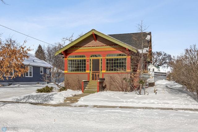 view of front of home