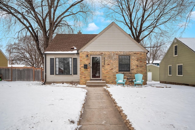 view of bungalow-style home