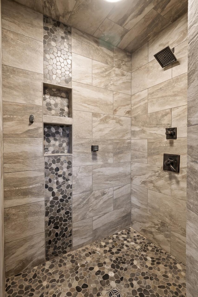 full bathroom with a tile shower