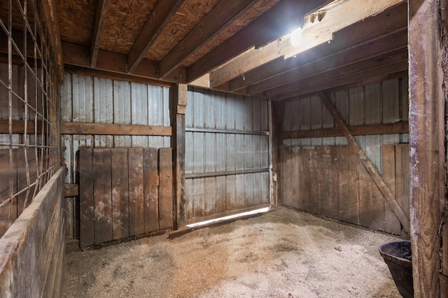 view of horse barn