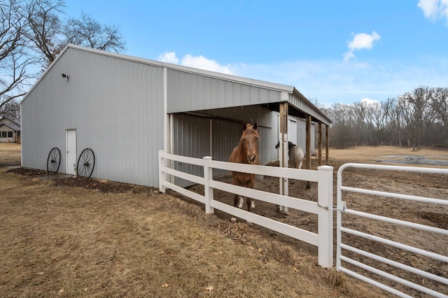 view of stable