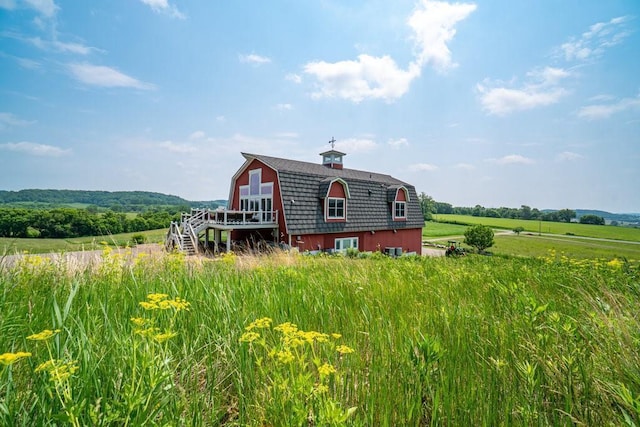 N7900 County Road J, Sherman Twp, WI 54751 - back of property with a gambrel roof