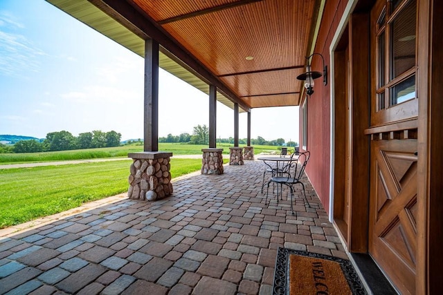N7900 County Road J, Sherman Twp, WI 54751 - view of patio