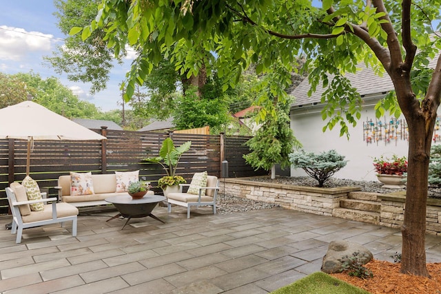 4943 Dupont Ave S, Minneapolis, MN 55419 - view of patio / terrace with an outdoor hangout area