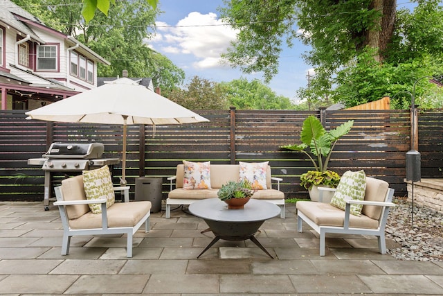 4943 Dupont Ave S, Minneapolis, MN 55419 - view of patio featuring area for grilling