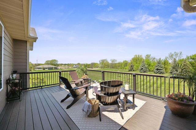 4680 Spruce Way, Medina, MN 55359 - wooden deck featuring a lawn