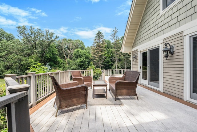 6388 Jasmine Ave N, Stillwater, MN 55082 - wooden terrace featuring an outdoor hangout area