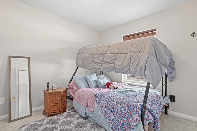 bedroom featuring carpet floors