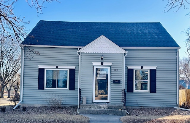 view of front of house with fence