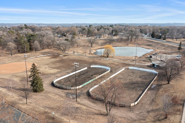 drone / aerial view featuring a rural view