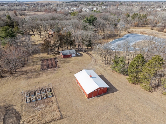 drone / aerial view featuring a rural view